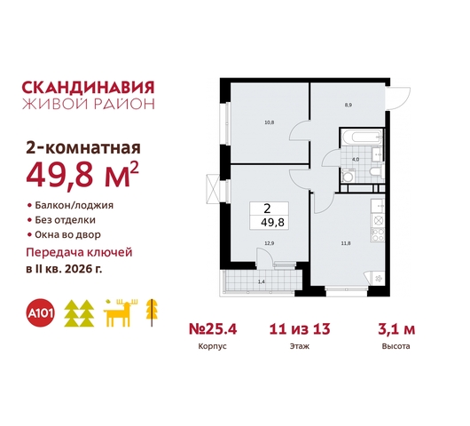 п Сосенское жилой район «Скандинавия» дом 25/4 Сосенское, Бутово фото