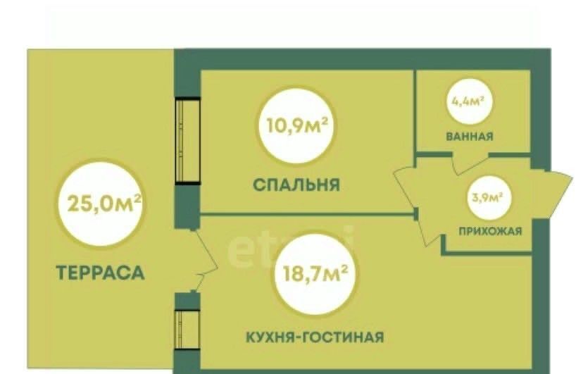 квартира г Калуга р-н Московский ул Белые Росы 5 фото 1