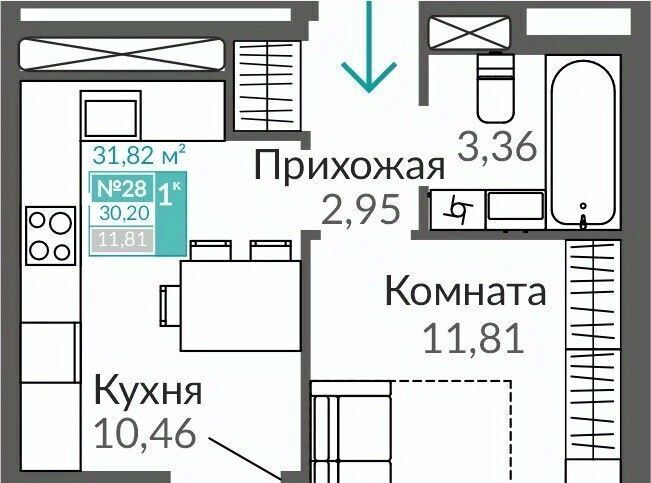 квартира г Симферополь Крымская Роза Горизонты жилой комплекс фото 1