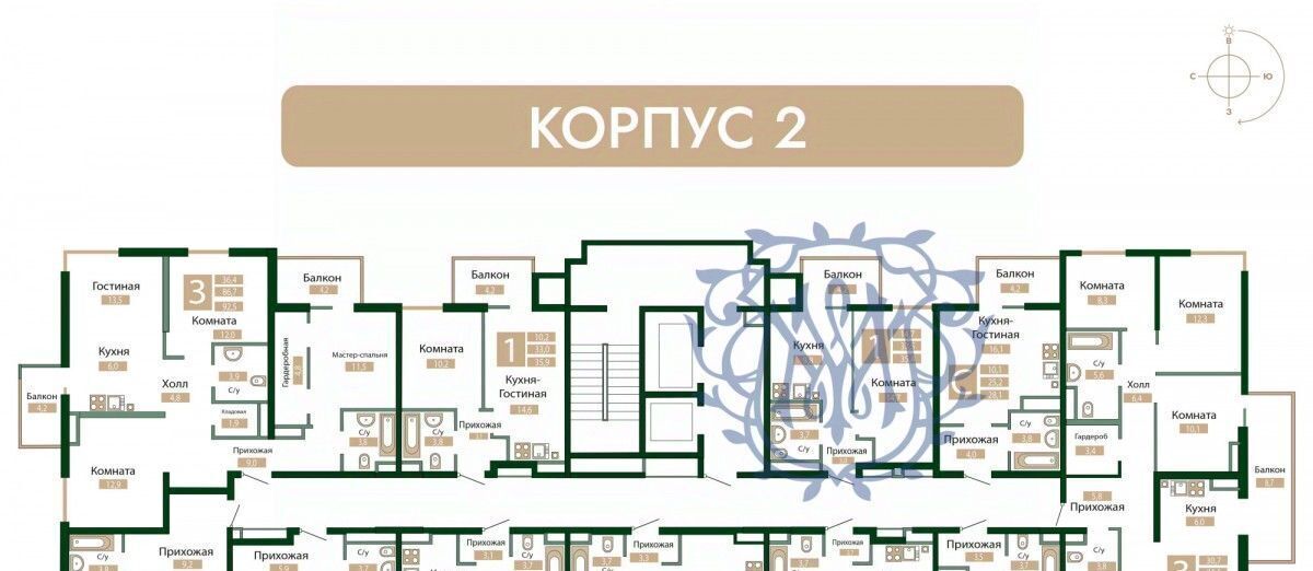 квартира р-н Симферопольский пгт Молодежное фото 6