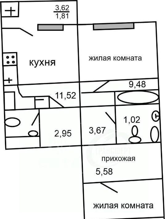 квартира р-н Новоусманский с Новая Усмань ул. Раздольная, 3 фото 3