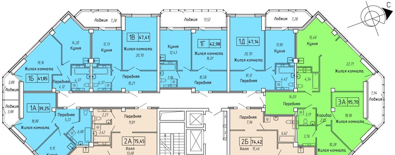 квартира г Владивосток р-н Советский ул Мусоргского 74к/2 фото 2
