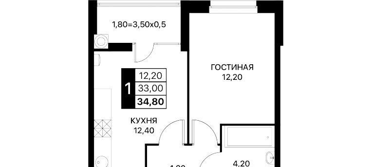 квартира г Ростов-на-Дону р-н Первомайский Смартполет жилой комплекс фото 1