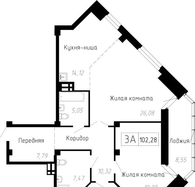 квартира г Владивосток р-н Советский Чайка ЖК «Чайка» фото 1