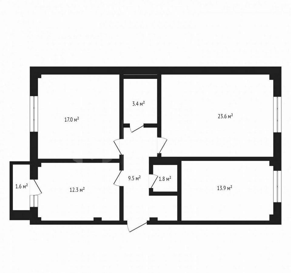 квартира г Тюмень р-н Центральный проезд Заречный 1/2 37к фото 24