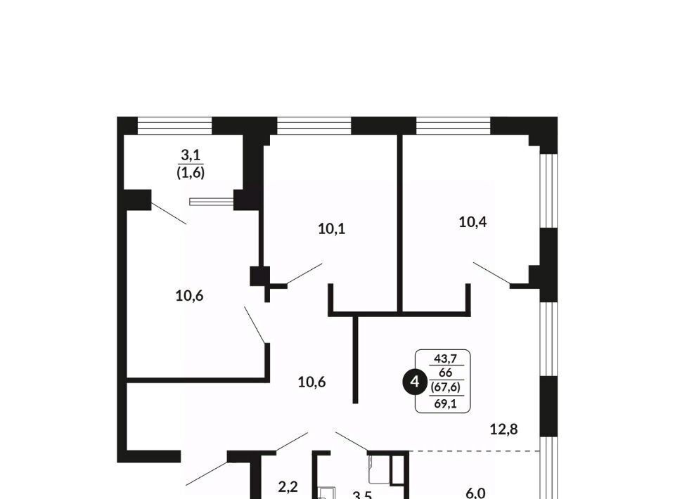 квартира г Киров р-н Ленинский проезд Хлебозаводской 2 фото 1