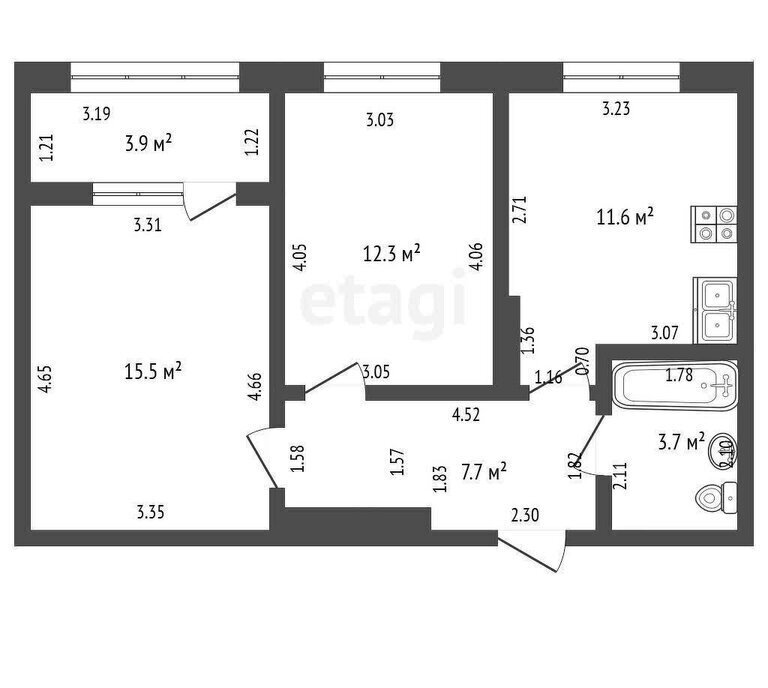 квартира г Стерлитамак ул Интернациональная 61 фото 7