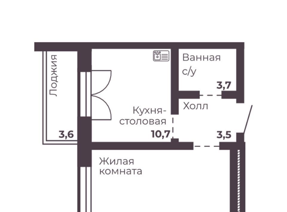 квартира г Челябинск р-н Тракторозаводский пр-кт Ленина 1 фото 1