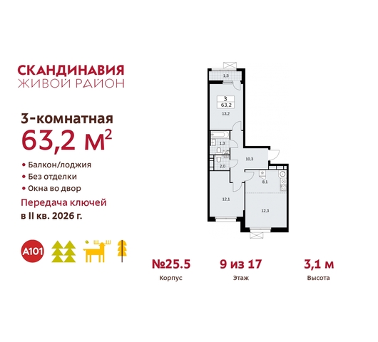 жилой район «Скандинавия» б-р Скандинавский 25/5 Сосенское, Бутово фото