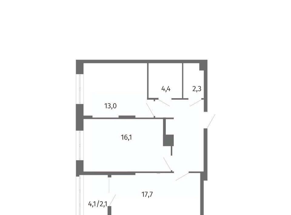 квартира г Калининград р-н Центральный ул Маршала Борзова 107 фото 1