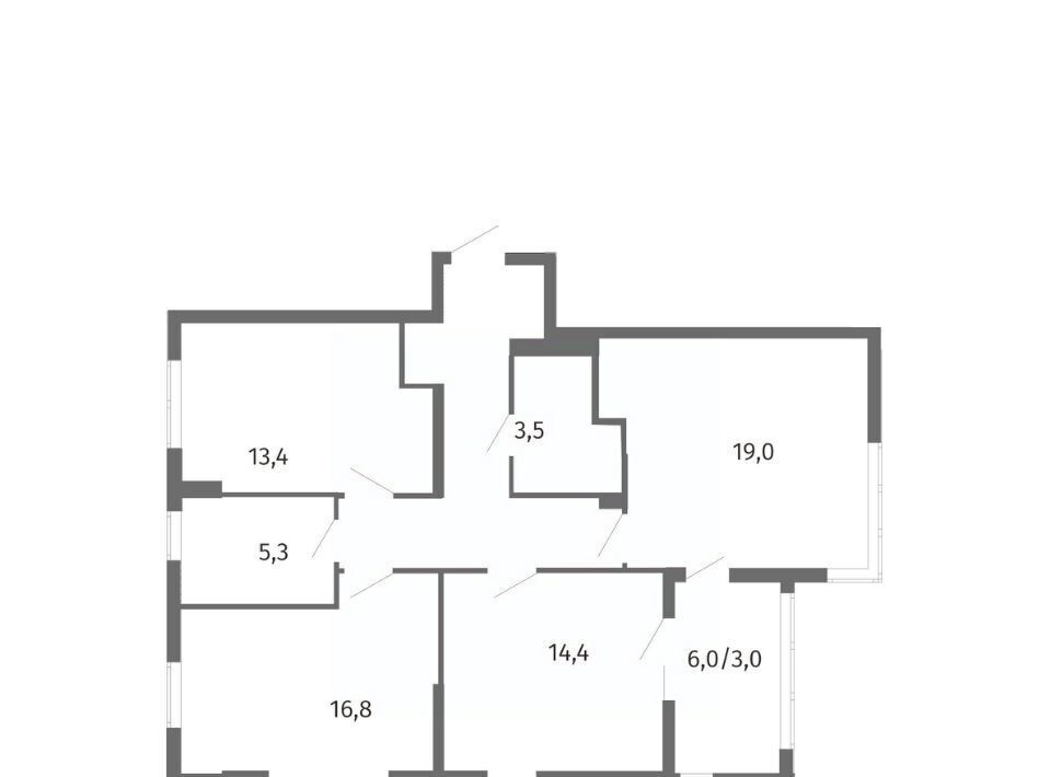 квартира г Калининград р-н Центральный ул Маршала Борзова 107 фото 1