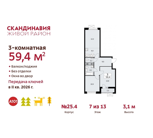 жилой район «Скандинавия» б-р Скандинавский 25/4 Сосенское, Бутово фото