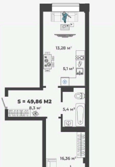 квартира г Абакан ул Генерала Тихонова 5 фото 1