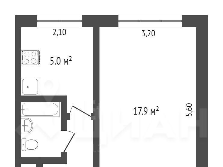 квартира г Бузулук мкр 1-й 21 фото 2