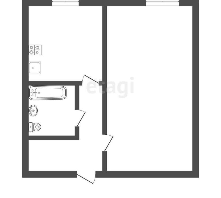 квартира р-н Асиновский п Светлый 4 фото 8