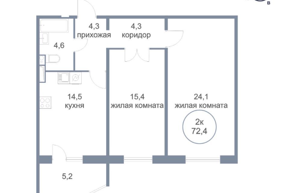 квартира г Сургут тракт Югорский 54/1 Сургут городской округ фото 1