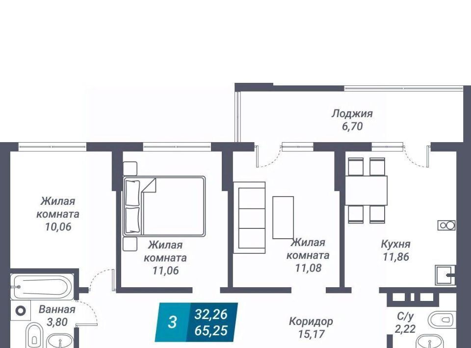 квартира г Новосибирск Берёзовая роща ул Королева 19 фото 1