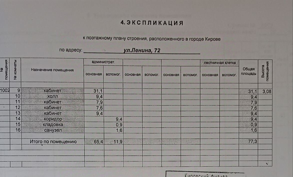 свободного назначения г Киров р-н Первомайский ул Ленина 72 фото 1
