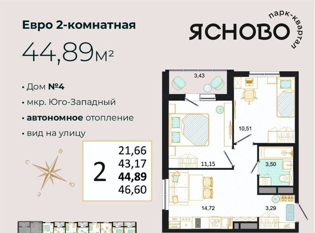 р-н Засвияжский микрорайон «Юго-Западный» Ясново кв-л фото