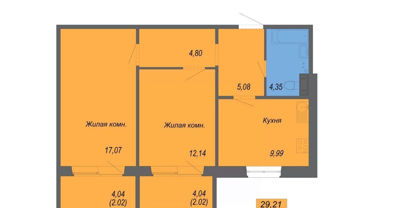 квартира г Хабаровск р-н Железнодорожный ул Совхозная 73/3 фото 1