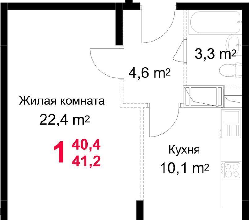 квартира г Подольск микрорайон Красная Горка ул Садовая 14 фото 1