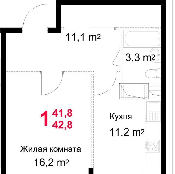 квартира г Подольск микрорайон Красная Горка ул Садовая 14 фото 1