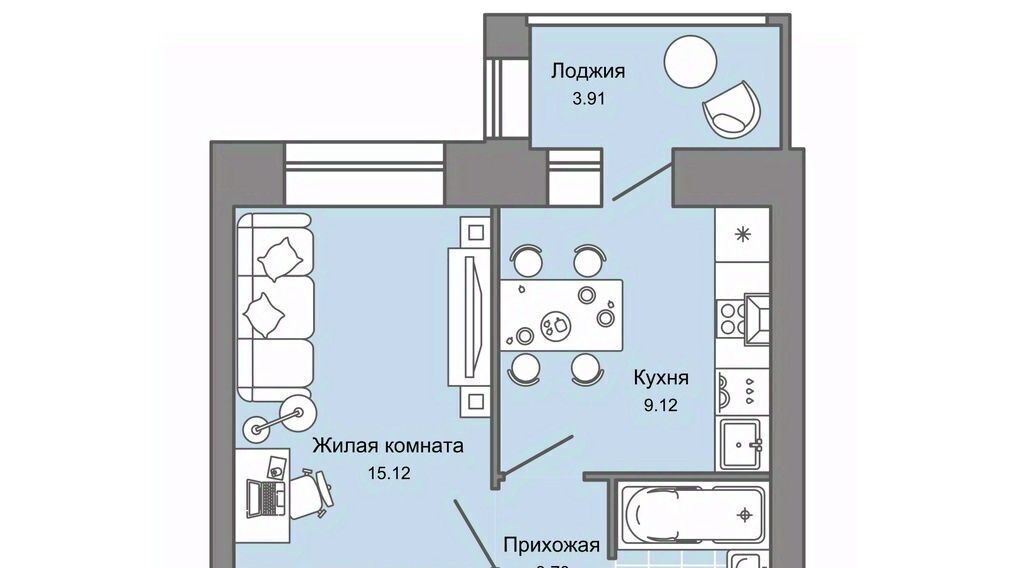 квартира г Киров р-н Ленинский ул Дмитрия Козулева 2к/2 фото 1