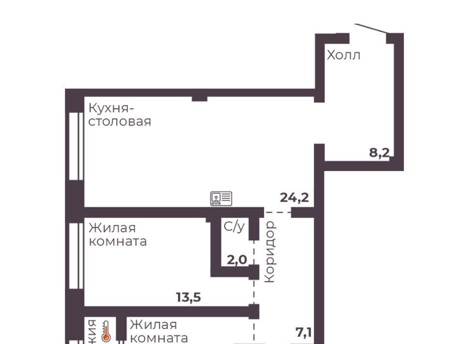 квартира г Челябинск р-н Тракторозаводский пр-кт Ленина 1 фото 1
