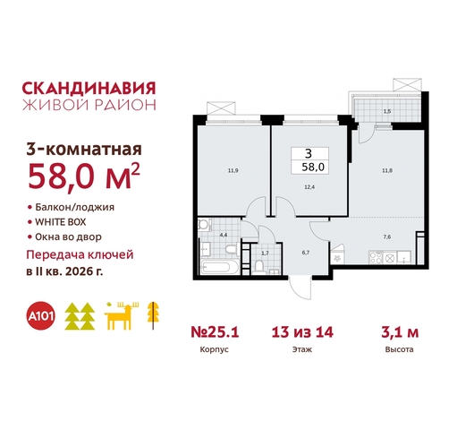 жилой район «Скандинавия» б-р Скандинавский 25/1 Сосенское, Бутово фото