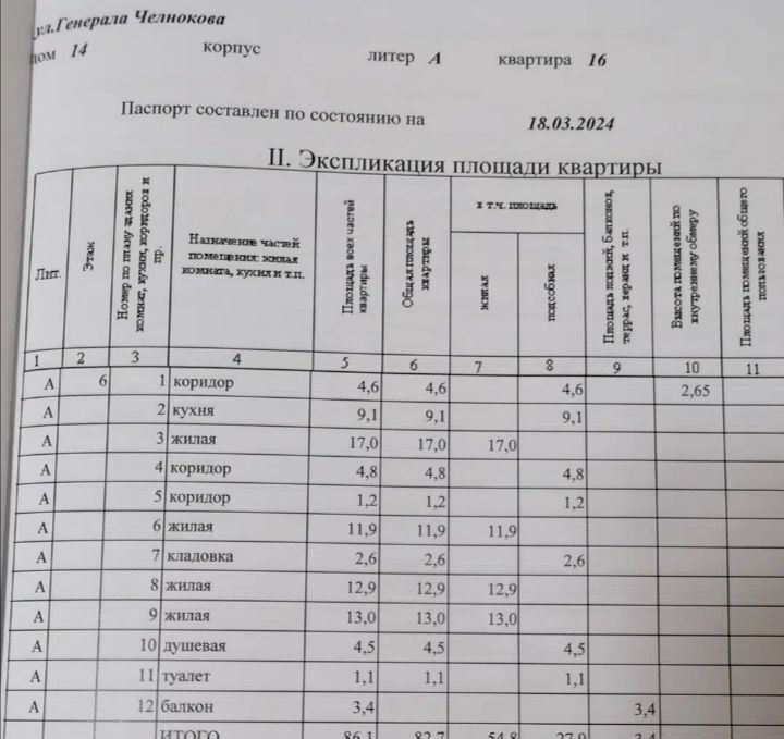 квартира г Калининград р-н Ленинградский ул Генерала Челнокова 14 фото 3