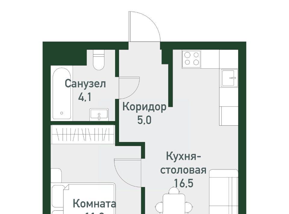 квартира п Западный р-н мкр Привилегия ул Надежды 1 Кременкульское с/пос фото 1