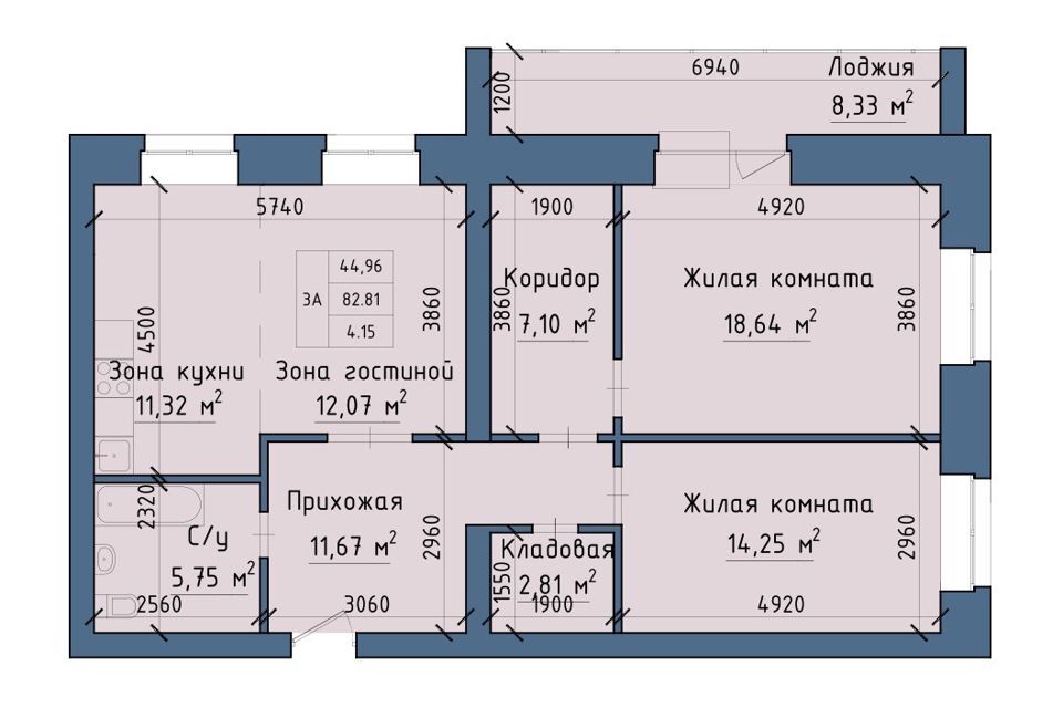 квартира г Абакан ул Авиаторов 1д Абакан городской округ фото 5