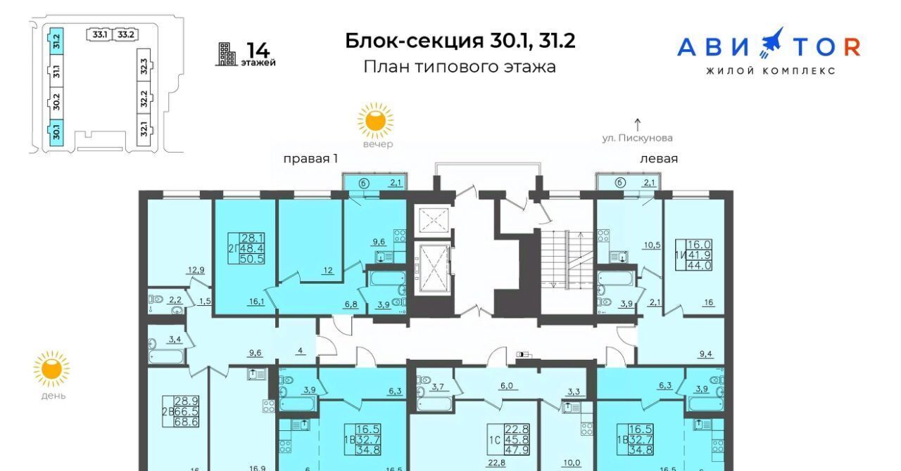 квартира г Иркутск р-н Октябрьский ЖК «АВИАТОR» ИВАТУ городок фото 2