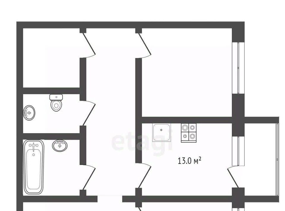 квартира г Новый Уренгой мкр Оптимистов 4/3 фото 2