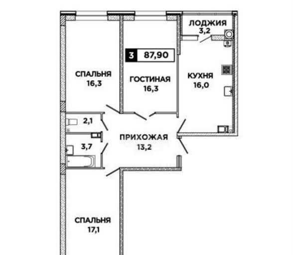 квартира г Ставрополь р-н Промышленный ул Николая Голодникова 4 фото 1