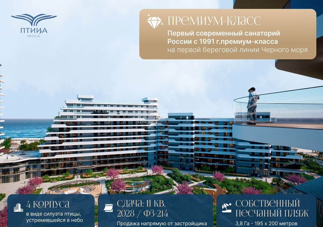 квартира г Ялта ул Войкова 39а МФК «Резиденция Дарсан» корп. 2 фото 5