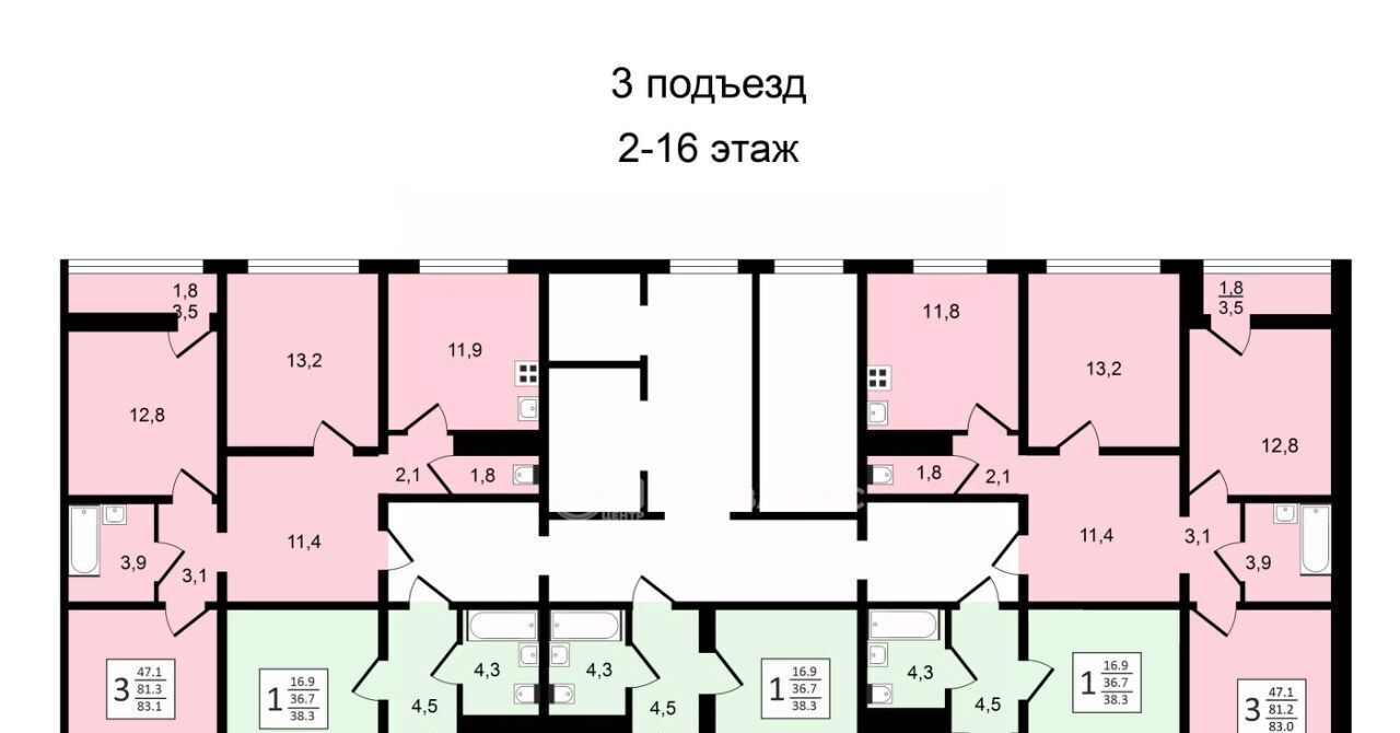 квартира г Воронеж р-н Центральный ул Пескова 8 фото 10