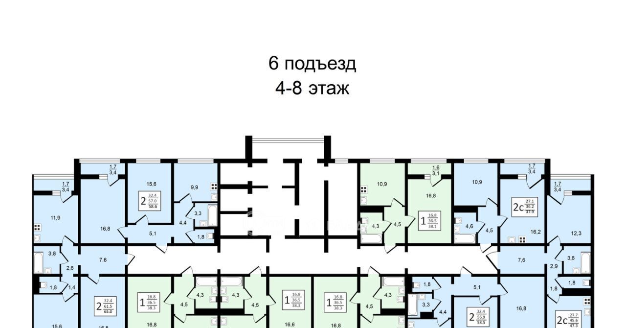 квартира г Воронеж р-н Центральный ул Пескова 8 фото 16