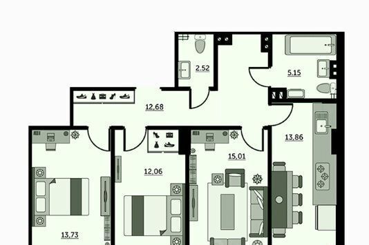 р-н Кировский ул Красноармейская 157в/83с 3 фото