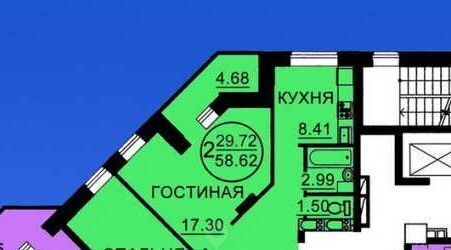 квартира г Балашиха мкр Ольгино ул Главная 7 ЖК «Чайка (Железнодорожный)» Ольгино фото 7