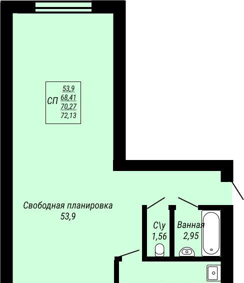 квартира г Иваново р-н Ленинский Юбилейный жилой комплекс фото 1