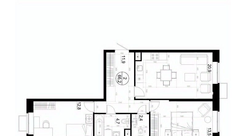 квартира г Одинцово ЖК «Союзный» Одинцово, к 3 фото 1
