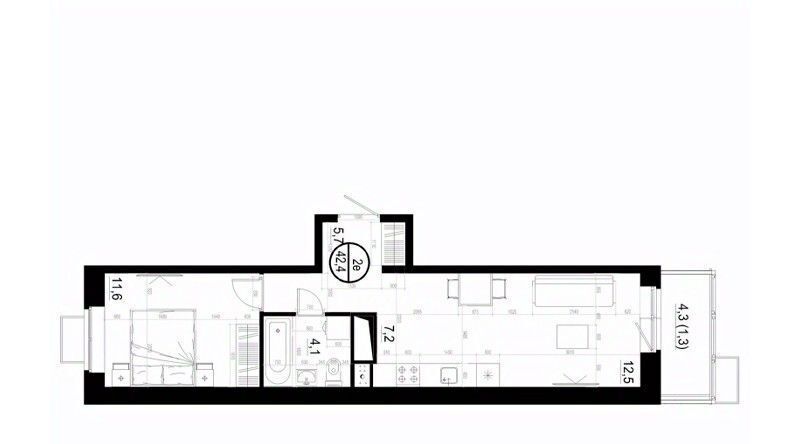 квартира г Одинцово ЖК «Союзный» Одинцово, к 3 фото 1