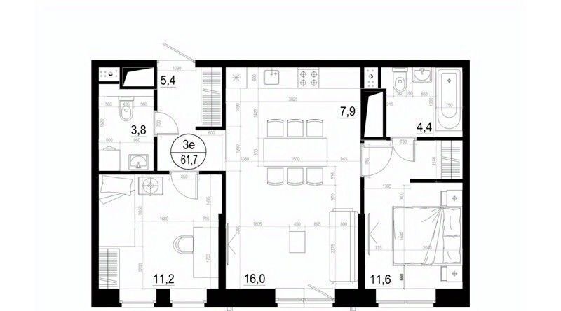 квартира г Одинцово ЖК «Союзный» Одинцово, к 3 фото 1