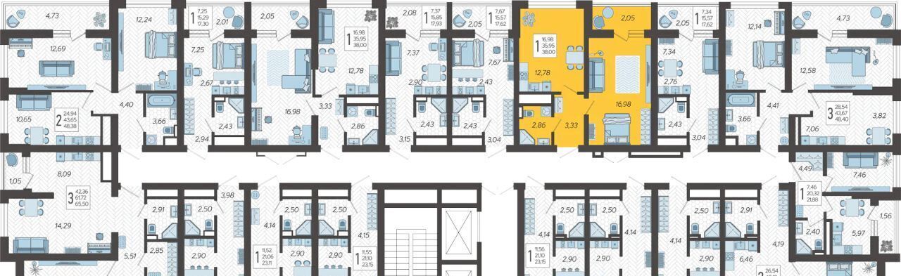 квартира г Сочи р-н Хостинский микрорайон Бытха ул Ясногорская 16/2 12 фото 2