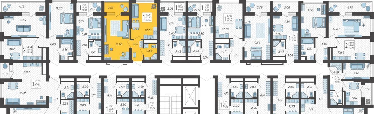 квартира г Сочи р-н Хостинский микрорайон Бытха ул Ясногорская 16/2 12 фото 2