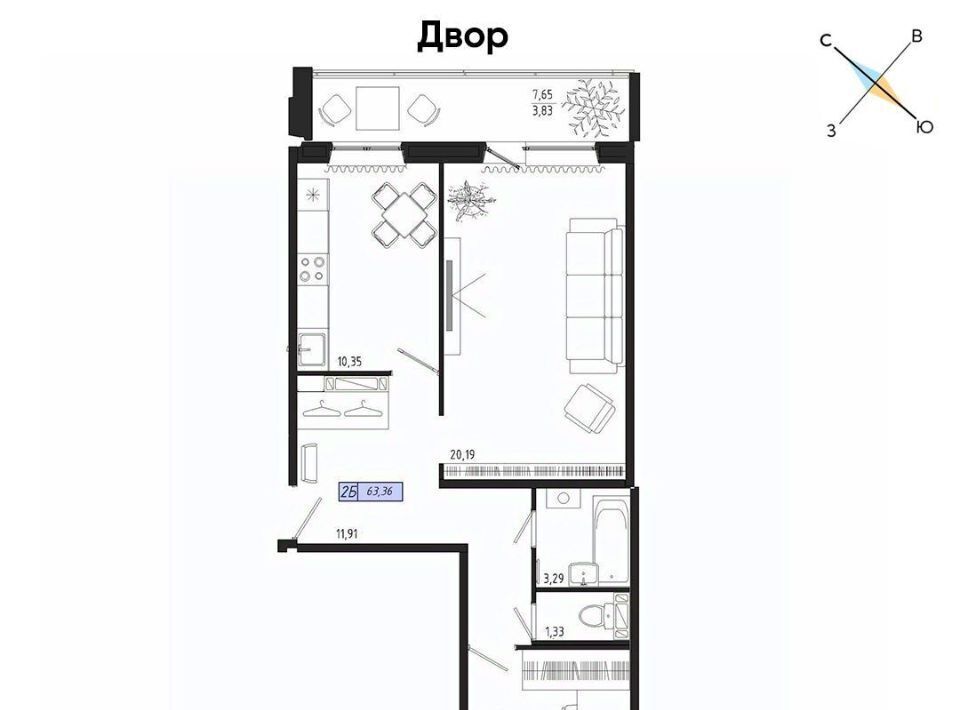 квартира г Томск р-н Октябрьский тракт Иркутский 193а фото 1