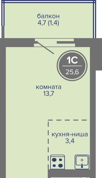 квартира г Пермь р-н Индустриальный ш Космонавтов 309ак/1 фото 1