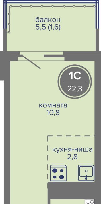 квартира г Пермь р-н Индустриальный ш Космонавтов 309ак/1 фото 1