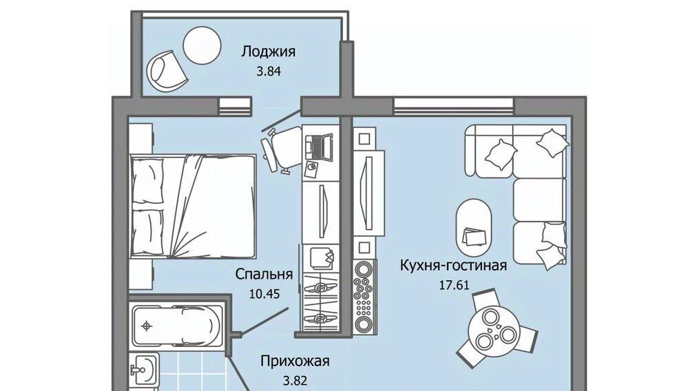 квартира г Ульяновск р-н Засвияжский микрорайон «Юго-Западный» 1 Ультраград жилой комплекс фото 1